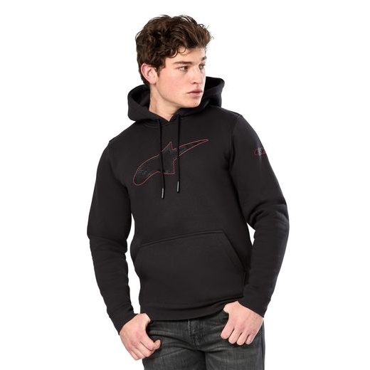 MIKINA INSIGNIA HOODIE, ALPINESTARS (ČIERNA)