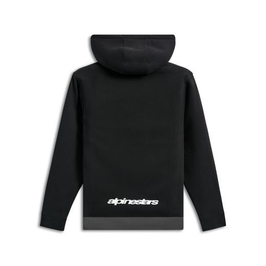 MIKINA PARALLEL HOODIE, ALPINESTARS (ČERNÁ/ŠEDÁ)
