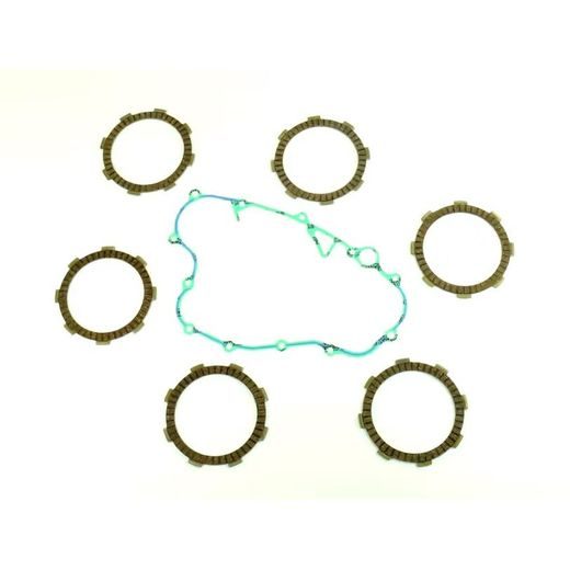 FRICTION PLATES KIT WITH CLUTCH COVER GASKET ATHENA P40230094