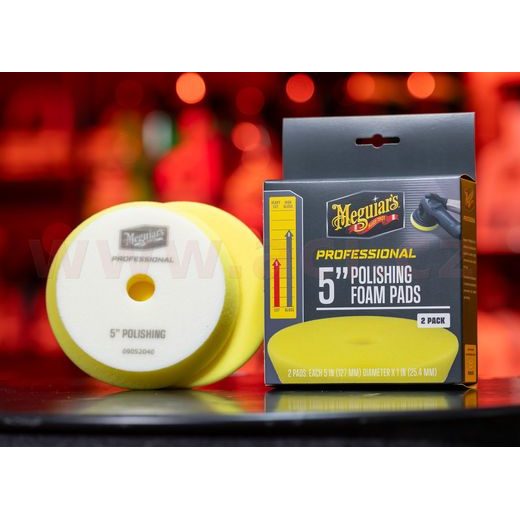 MEGUIAR'S PROFESSIONAL POLISHING FOAM PADS (5“) PĚNOVÉ LEŠTICÍ KOTÚČE, PRIEMER 5", 2 KUSY