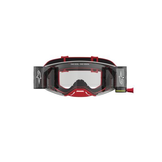 OKULIARE SUPERTECH FIRMA ROLL-OFF WIDE VISION, ALPINESTARS (ČERVENÁ/STŘÍBRNÁ, ČÍRE PLEXI A ROLL-OFF SYSTÉM) 2027