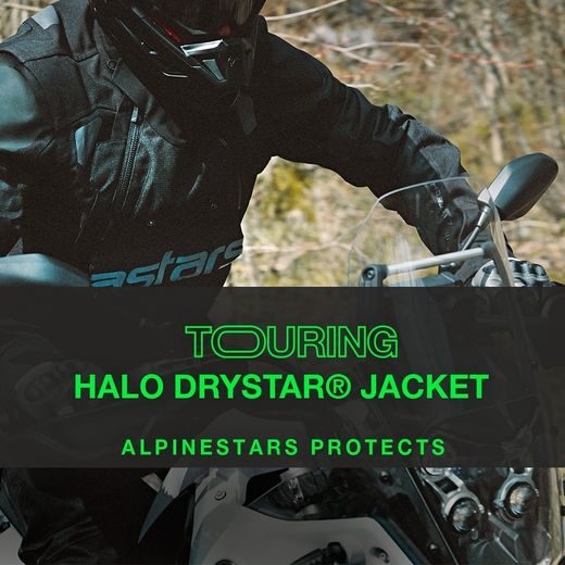 BUNDA HALO DRYSTAR, ALPINESTARS (ČERNÁ/ČERNÁ) 2026