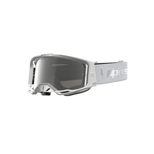 OKULIARE VISION 8 AMBER, ALPINESTARS (BÍLÁ/STŘÍBRNÁ, ZRKADLOVÉ STRIEBORNÉ PLEXI) 2027