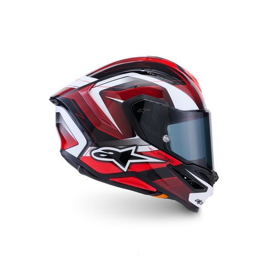 PRILBA S-R7 KINETIS, ALPINESTARS (ČERNÁ/ČERVENÁ/BÍLÁ) 2026