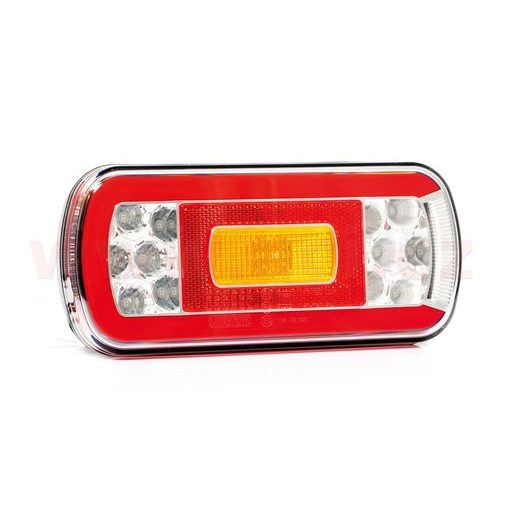 ZADNÍ SVĚTLO LED 220X100 MM 5 PIN BAJONET, L=P