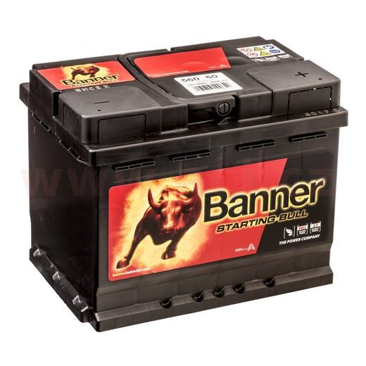 60AH BATÉRIA 480A, PRAVÁ BANNER STARTING BULL 241X175X190