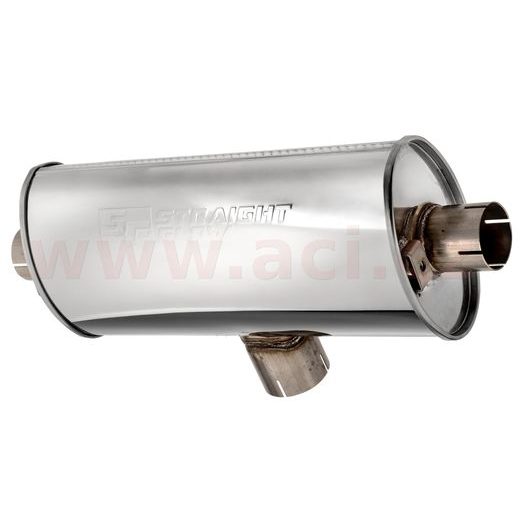 UNIVERZÁLNÍ TLUMIČ OVÁLNÝ VNITŘNÍ PRŮMĚR 76 A 63MM, PRŮMĚR TĚLA 140/220MM, DÉLKA TĚLA 500MM NEREZ