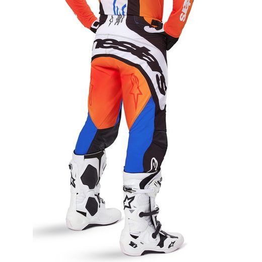 NOHAVICE TECHSTAR MELT, ALPINESTARS (ORANŽOVÁ/MODRÁ) 2025