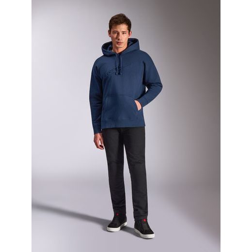 MIKINA EMERGENT OVERSIZED HOODIE, ALPINESTARS (MODRÁ)
