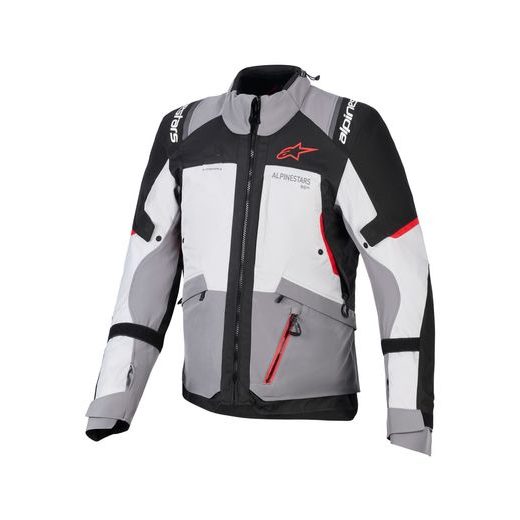 BUNDA ANDES V4 DRYSTAR, ALPINESTARS (TMAVO ŠEDÁ/SVĚTLE ŠEDÁ/ČERNÁ/ČERVENÁ) 2026