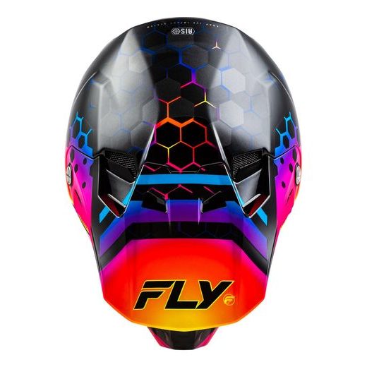 PRILBA FORMULA CC TEKTONIC, FLY RACING (ČERNÁ/ŽLUTÁ/RŮŽOVÁ)