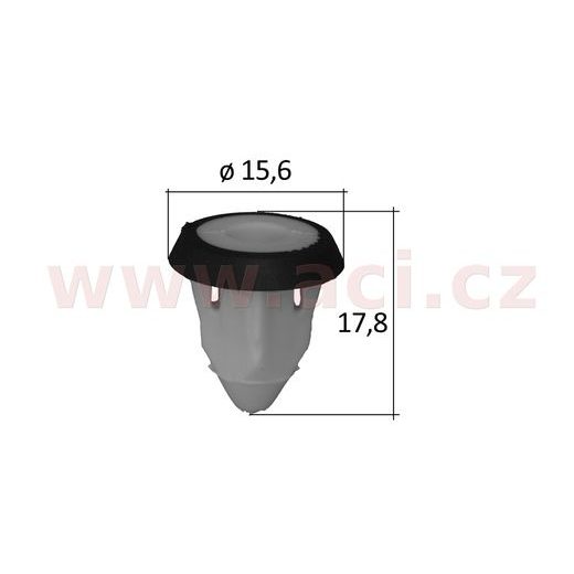 PLASTOVÁ PŘÍCHYTKA S VNITŘNÍM ZÁVITEM (SADA 10 KS)