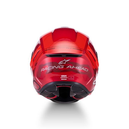 PRILBA S-R7 A-CORE, ALPINESTARS (ČERVENÁ/BÍLÁ) 2026
