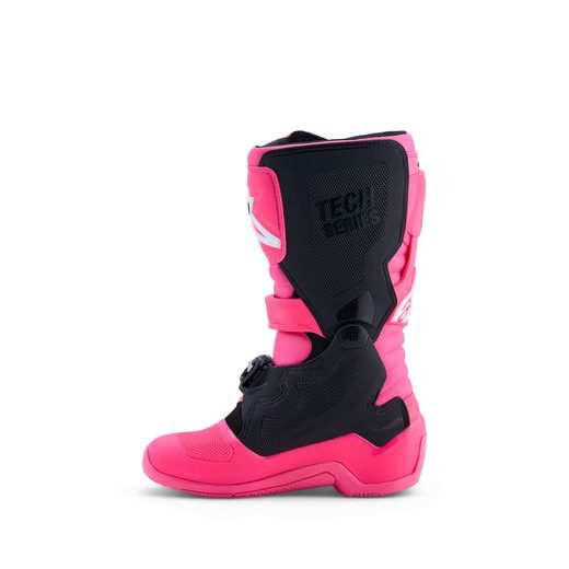 TOPÁNKY TECH 7 S, ALPINESTARS, DETSKÉ (RUŽOVÁ FLUO/ČERNÁ/BÍLÁ) 2027