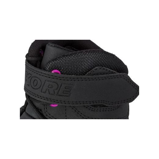 TOPÁNKY VELCRO 2.0, KORE, DÁMSKE (ČERNÉ/FIALOVÉ)