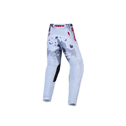 NOHAVICE FLUID LONE YOUTH, ALPINESTARS, DETSKÉ (ŠEDÁ CAMO/BÍLÁ/ČERVENÁ) 2027