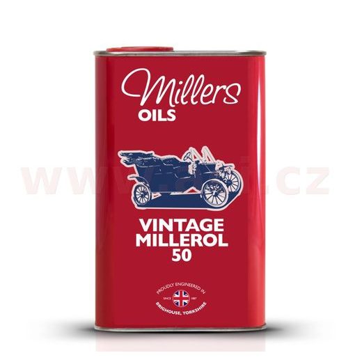 MILLERS OILS MOTOROVÝ OLEJ MINERÁLNE NEADITIVOVANÝ CLASSIC VINTAGE MILLEROL 50 1L