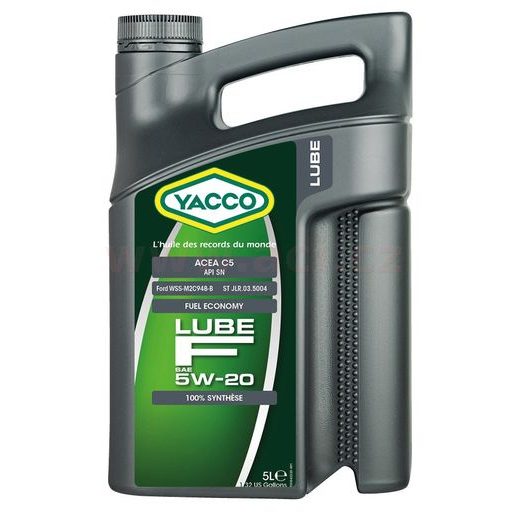 YACCO MOTOROVÝ OLEJ PLNE SYNTETICKÝ LUBE F 5W20 5L