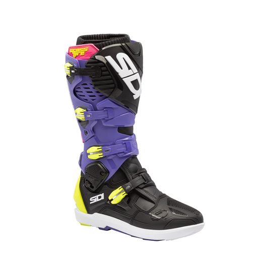 SIDI BOTY CROSSFIRE 3 SRS VIOLET/BLACK/YELLOW FLUO