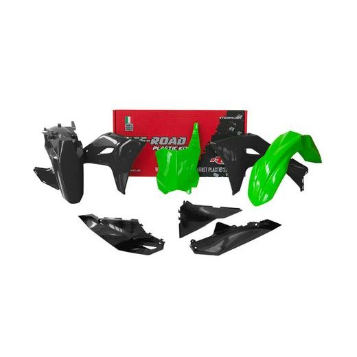 SADA PLASTOV 5 DIELOV KAWASAKI, RTECH (ZELENÁ, ČIERNA)