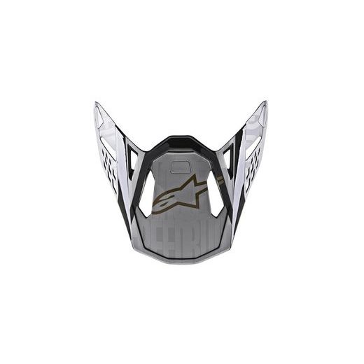 ŠILT PRE PRILBY SUPERTECH S-M10 ALLOY, ALPINESTARS (STŘÍBRNÁ/ČERNÁ/ZLATÁ METALICKÁ, VERZIA ECE 22.05)
