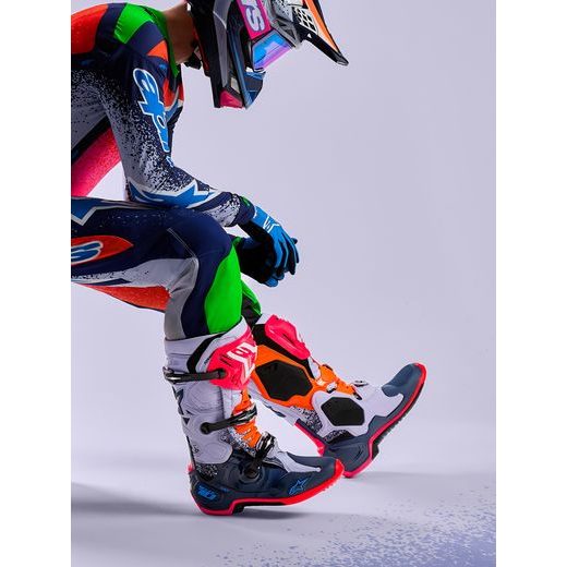 TOPÁNKY TECH 10 LIMITOVANÁ EDÍCIA RECORDS, ALPINESTARS (ČERNÁ/MULTICOLOR) 2026
