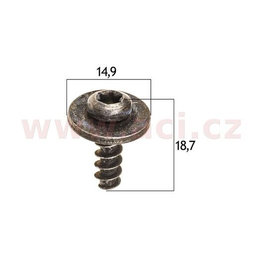 KOVOVÝ ŠROUB S PODLOŽKOU (SADA 5 KS)