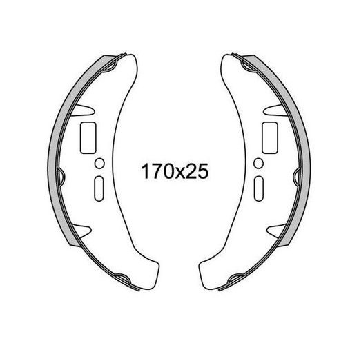 BRZDOVÉ OBLOŽENIE (ŠTANDARDNÉ MATERIÁL) NEWFREN (2 KS V BALENIE)