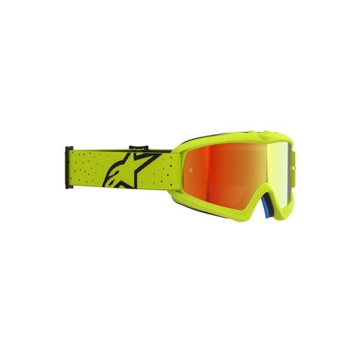 OKULIARE VISION YOUTH VESTA, ALPINESTARS, DETSKÉ (ŽLTÁ FLUO/ČERNÁ, ZRKADLOVÉ ČERVENÉ PLEXI) 2027