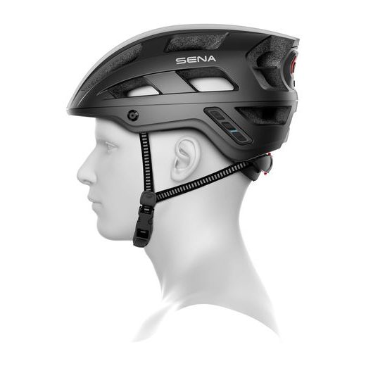 CYKLO PŘILBA S HEADSETEM M1 EVO, SENA (MATNÁ ČERNÁ)