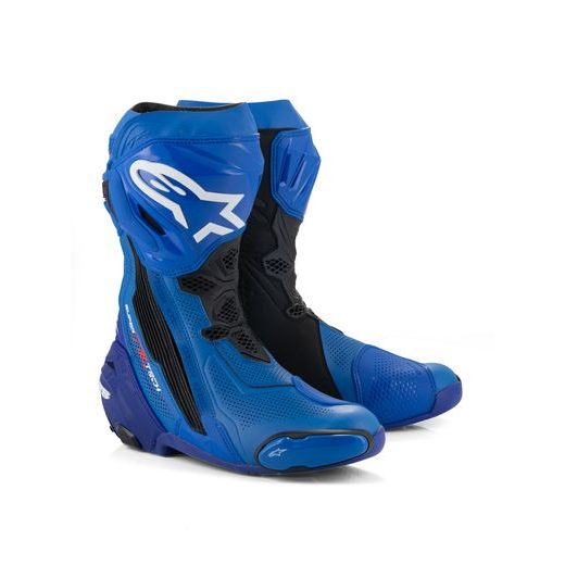TOPÁNKY SUPERTECH R VENTED, ALPINESTARS (MODRÁ/ČERNÁ, PERFOROVANÁ OBŠÍVKA) 2026