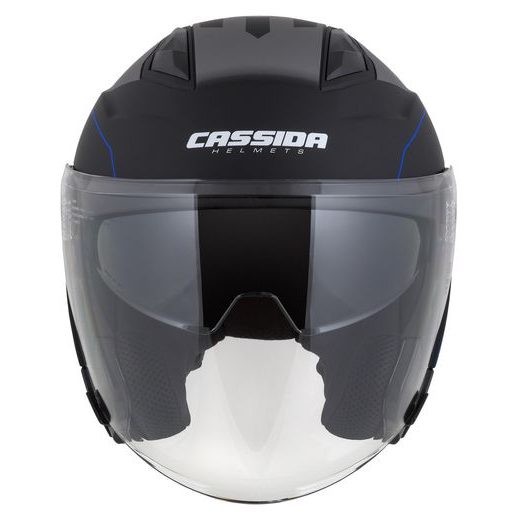 PRILBA JET TECH ROXOR, CASSIDA (ČIERNA MATNÁ/MODRÁ/ŠEDÁ/BÍLÁ)