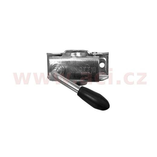 DRŽÁK OPĚRNÉHO KOLEČKA 48 MM KNOTT PLECH ORIGINÁL