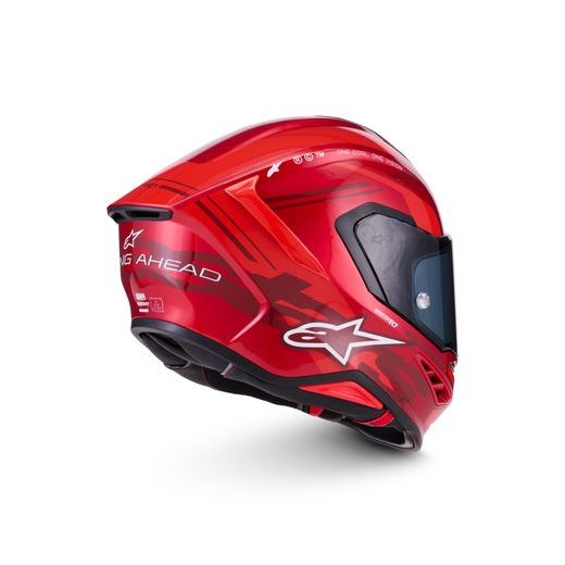 PRILBA S-R7 A-CORE, ALPINESTARS (ČERVENÁ/BÍLÁ) 2026