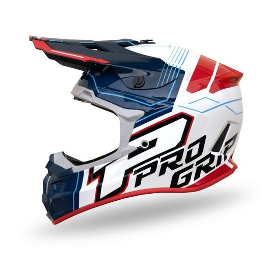 HELMET ADVENTURE 3080 WHITE/BLUE/RED