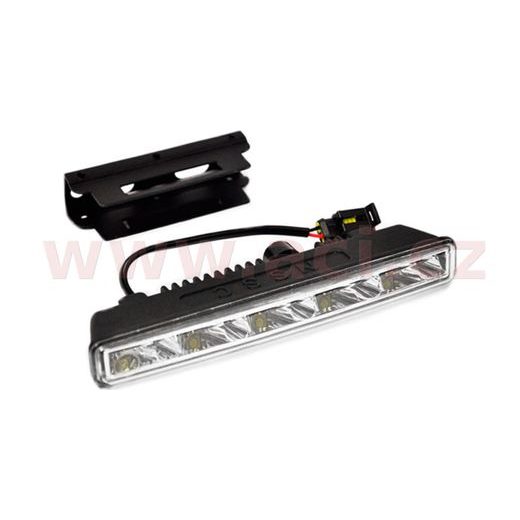 PŘÍDAVNÁ SVĚTLA LED PRO DENNÍ SVÍCENÍ 12 V, 5X SMD V KAŽDÉM SVĚTLE, 182X19X55 MM SADA VČETNĚ KABELÁŽE