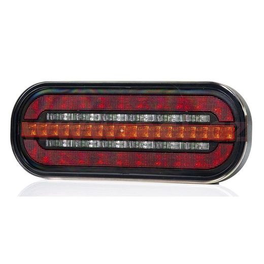ZADNÍ SVĚTLO LED 195X75 MM, S DYNAMICKÝM SMĚR. SVĚTLEM, KABEL 1 M, L=P