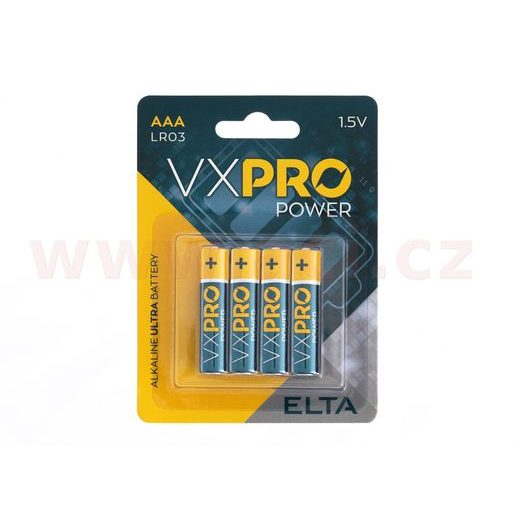 BATERIE ALKALICKÁ AAA LR03, 1.5 V (4 KS) VXPRO
