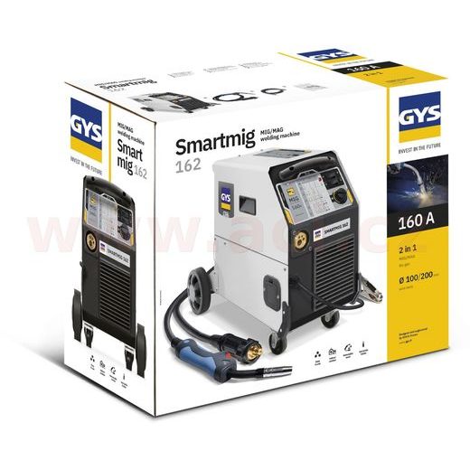 SVAŘOVACÍ PŘÍSTROJ MIG/MAG (BEZ REDUKČNÍHO VENTILU) GYS SMARTMIG 162