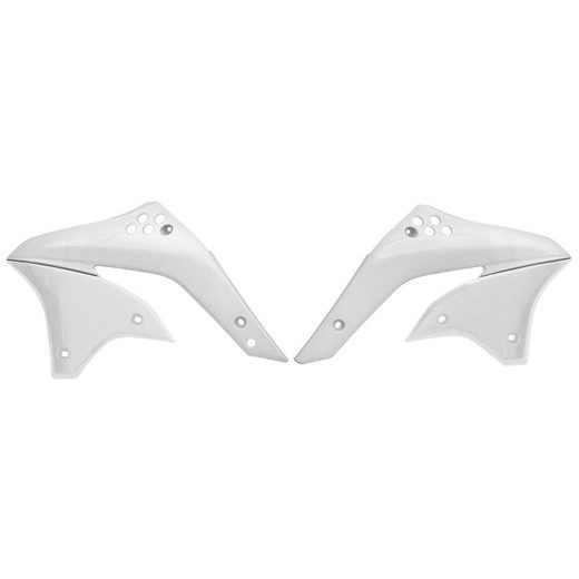 SPOJLERY CHLADIČA KAWASAKI, RTECH (BIELE, PÁR)