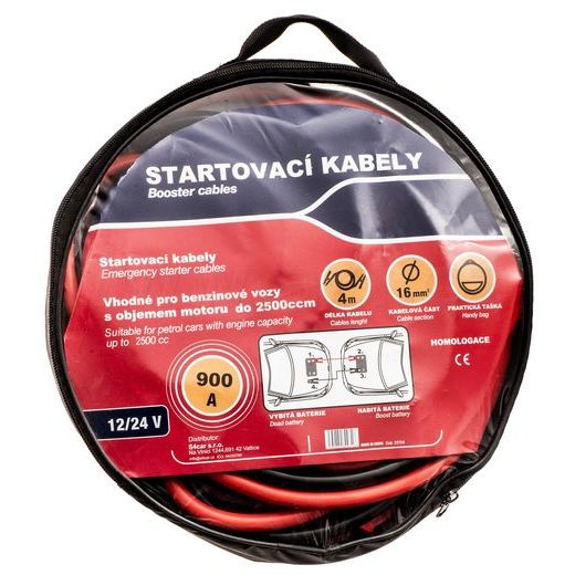 ŠTARTOVACIE KÁBLE 900 A, DĹŽKA 4 M