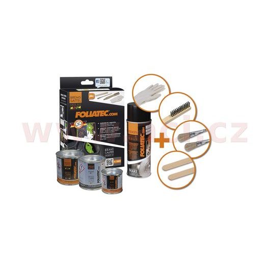 FOLIATEC DVOJZLOŽKOVÁ FARBA NA BRZDOVÉ STRMENE NEONOVÁ ŽLUTA (SADA NA APLIKÁCIU)