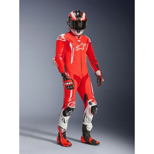 JEDNODIELNA KOMBINÉZA GP TECH V5, ALPINESTARS (ČERVENÁ FLUO/ČERVENÁ/BÍLÁ) 2026