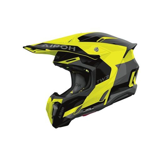 PRILBA TWIST 3 FANCY, AIROH (ŽLTÁ FLUO LESKLÁ) 2026