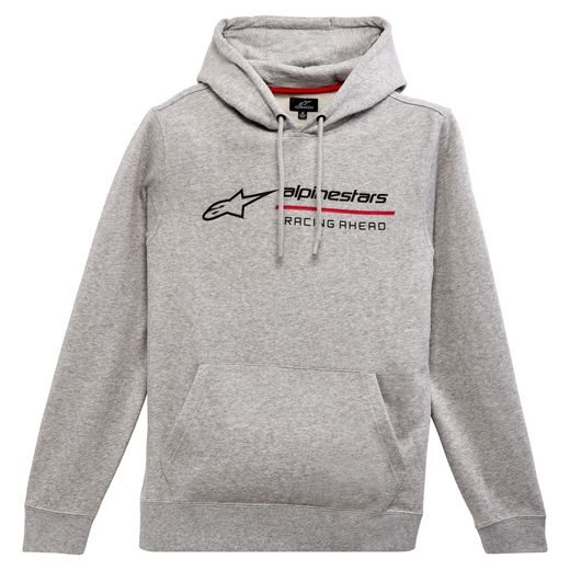 MIKINA LINEAR RACE HOODIE, ALPINESTARS (ŠEDÁ)