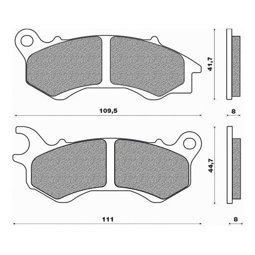 BRZDOVÉ DOŠTIČKY, NEWFREN (ZMES SCOOTER ELITE ORGANIC) 2 KS V BALENIE