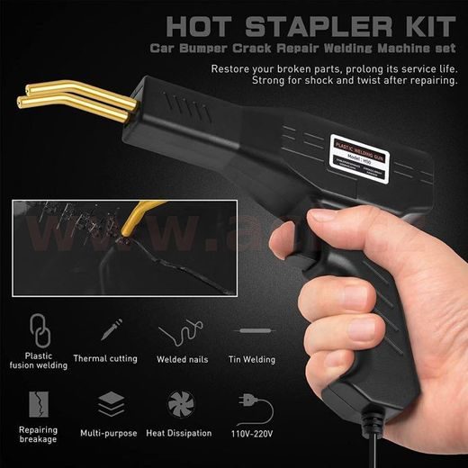 SVÁŘECÍ PISTOLE NA PLAST 230 V, + 600 KS SPONEK