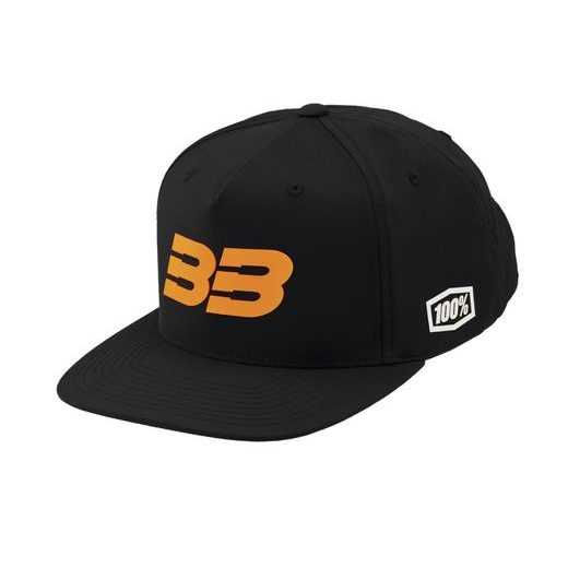 ŠILTOVKA 100% - BB33 SNAPBACK ČERNÁ/ORANŽOVÁ (VEĽ. UNI)