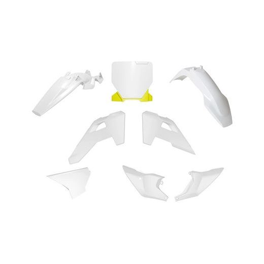 SADA PLASTOV 6 DIELOV HUSQVARNA, RTECH (BÍLÁ-HUSQV.ŽLUTÁ) OEM FARBY