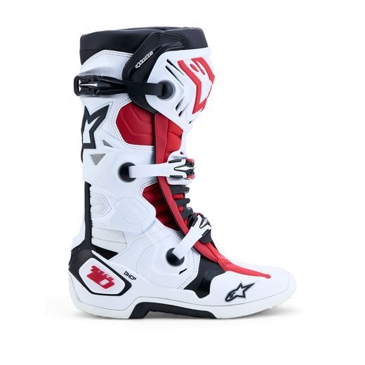 TOPÁNKY TECH 10, ALPINESTARS (BÍLÁ/ČERNÁ/ČERVENÁ) 2027